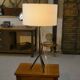 Large wrought iron lamp