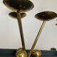 Pair of modernist bronze candlesticks
