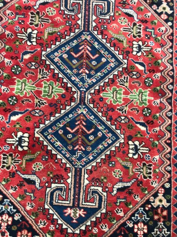 Vintage carpet Persian yalameh done hand 104 X 144 CM