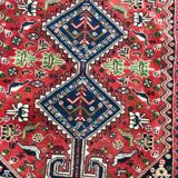 Vintage carpet Persian yalameh done hand 104 X 144 CM
