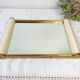 Durinox Oxydor roller mirror serving tray Art Deco style