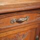 Buffet desserte bois vintage, meuble avec miroir, meuble de rangement