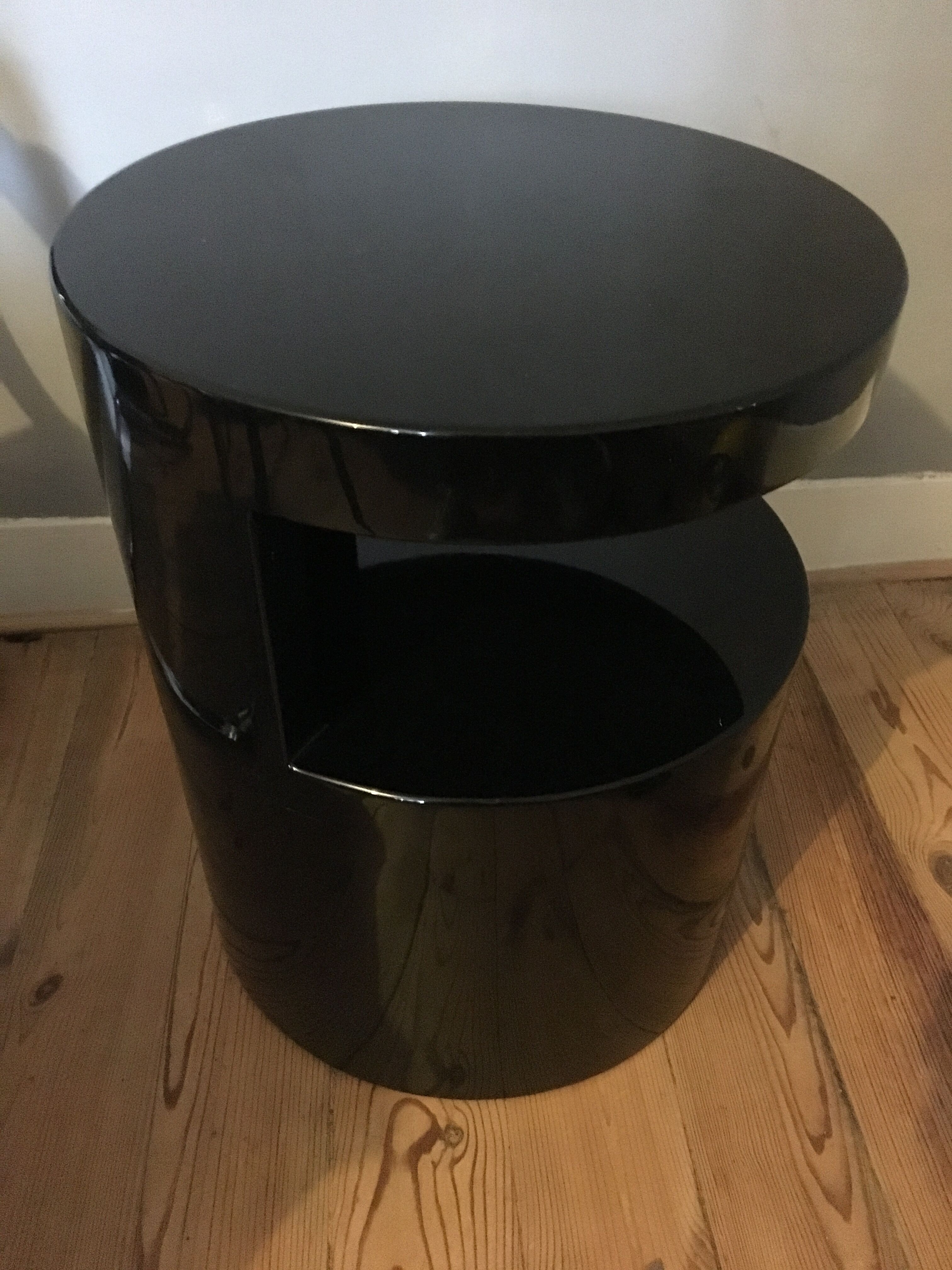 Space age round bedside