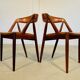 Chaises de salle à manger vintage danoises Kai Kristiansen modèle 31 – Ensemble de 4 en palissandre