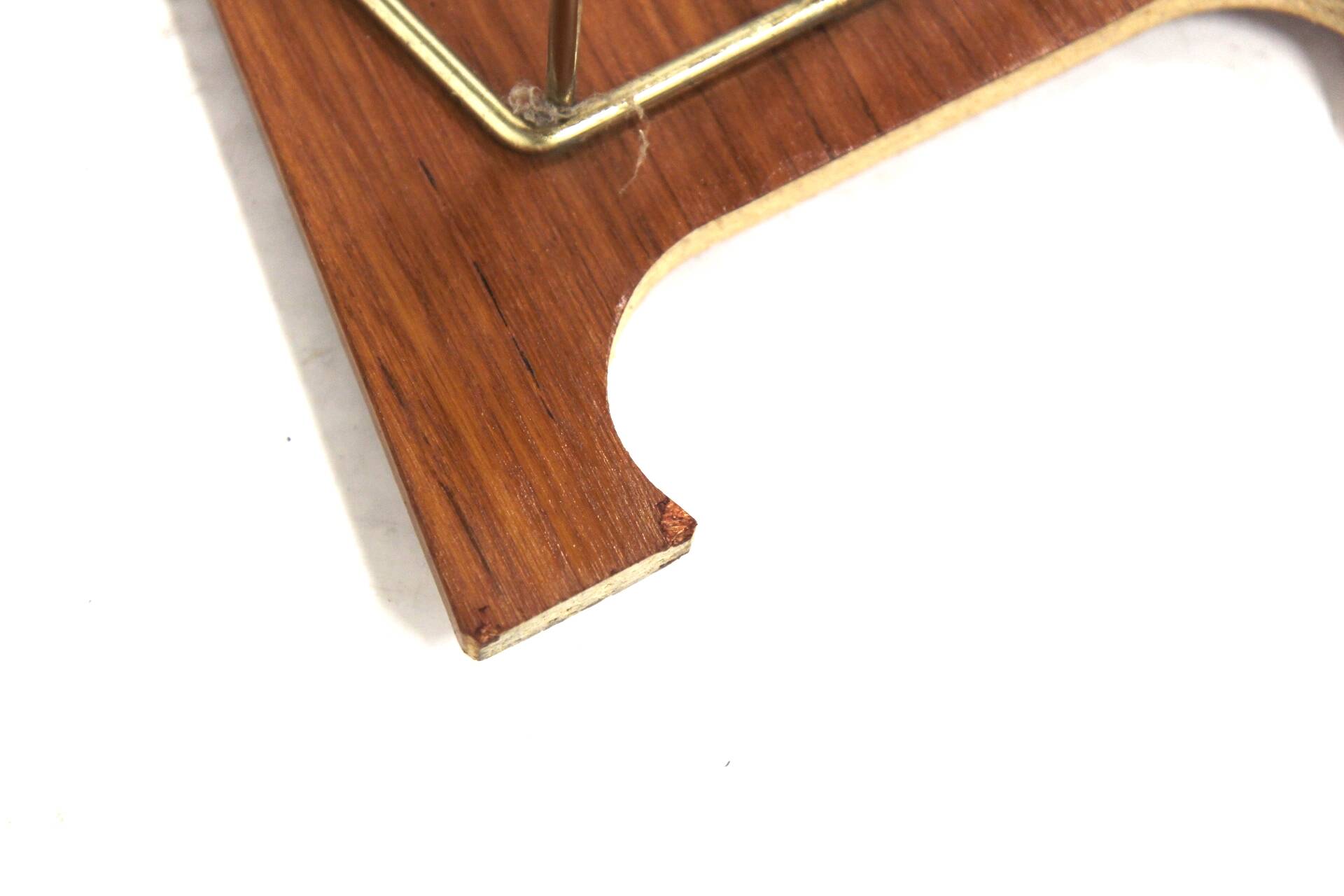 Teak and metal magazine rack, Sweden, 1940