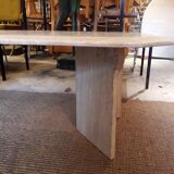 Travertine coffee table