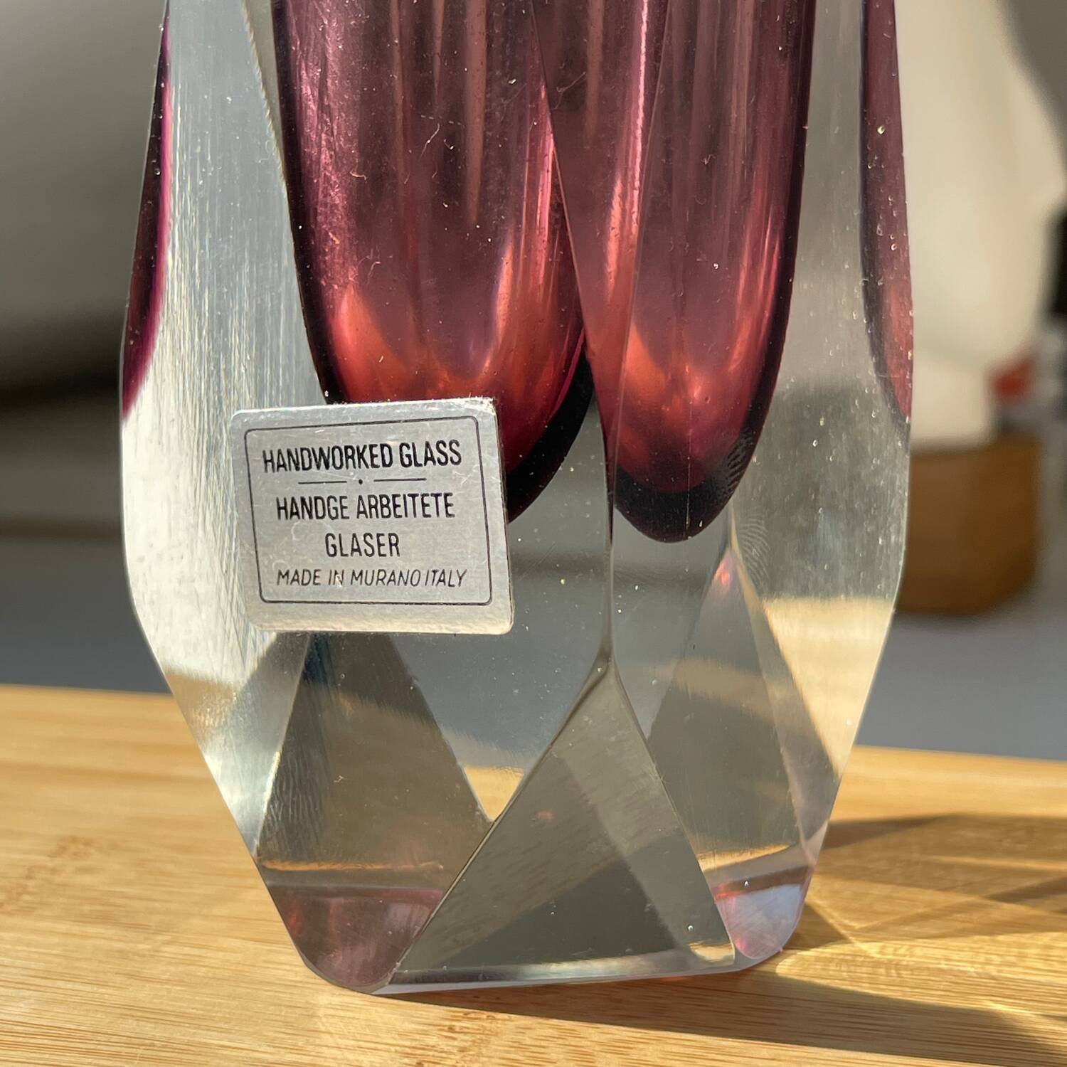 Vase Sommerso Seguso Murano