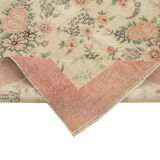 Hand-Knotted Decorative Turkish Beige Carpet 157 cm x 235 cm - 38986