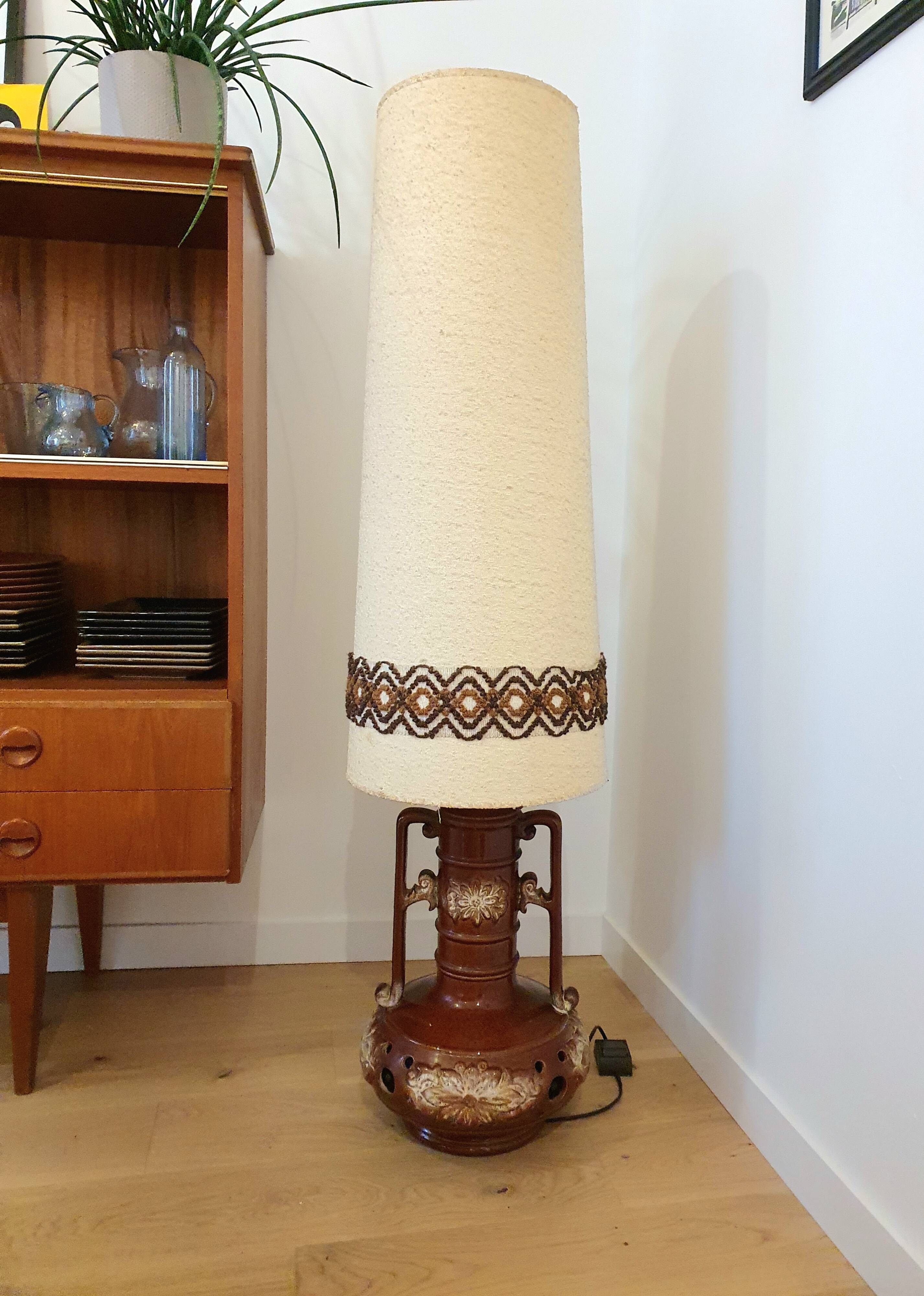 70's ceramic floor lamp