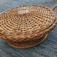 Woven wicker basket: vintage