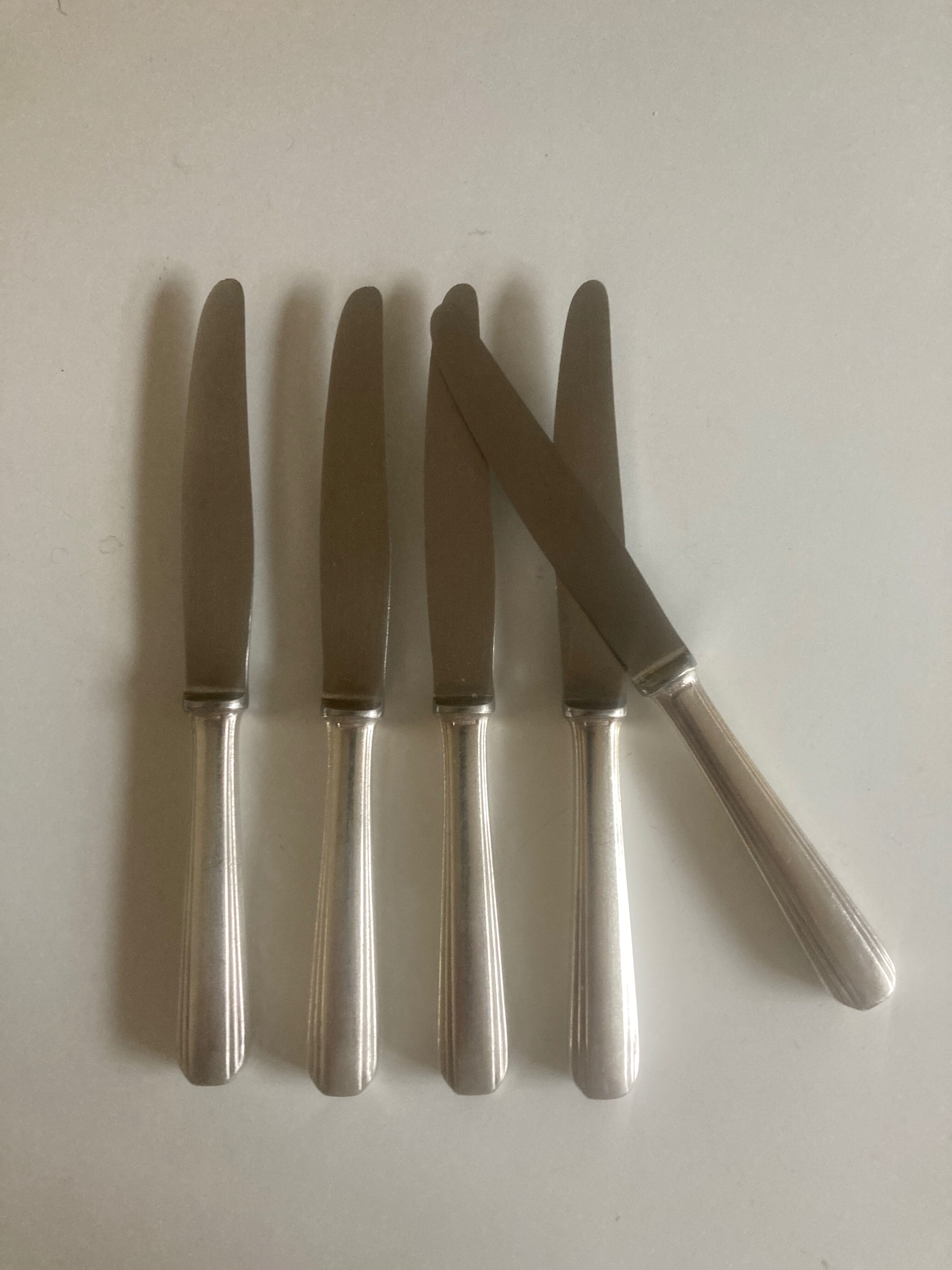 Set of 5 knives Luc Lanel Christofle Boréal dessert