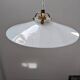 Old hanging lamp in white opaline Art Deco 1930 Ø 24.7 cm