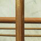 Rattan and glass coffee table
