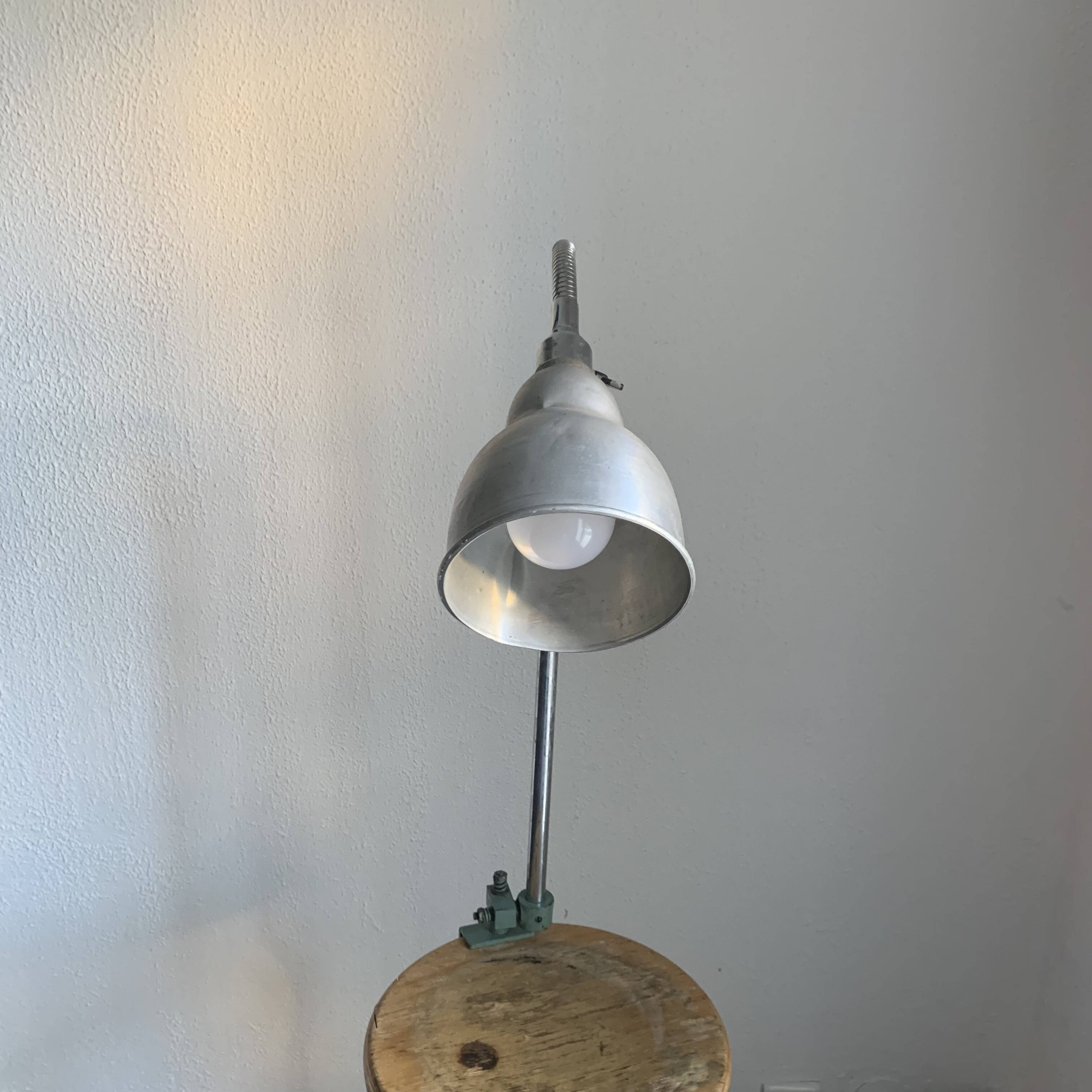 Vintage 1950 industrial workshop factory lamp KI-E-KLAIR design - 80 cm