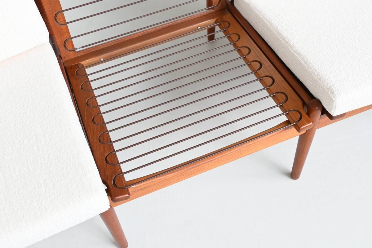 Svend Age Eriksen three-seat sofa in teak Glostrup Denmark 1960