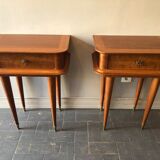 2 vintage bedside tables