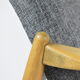Original restored armchair GFM-64, designer E.Homa, 1960s, grey