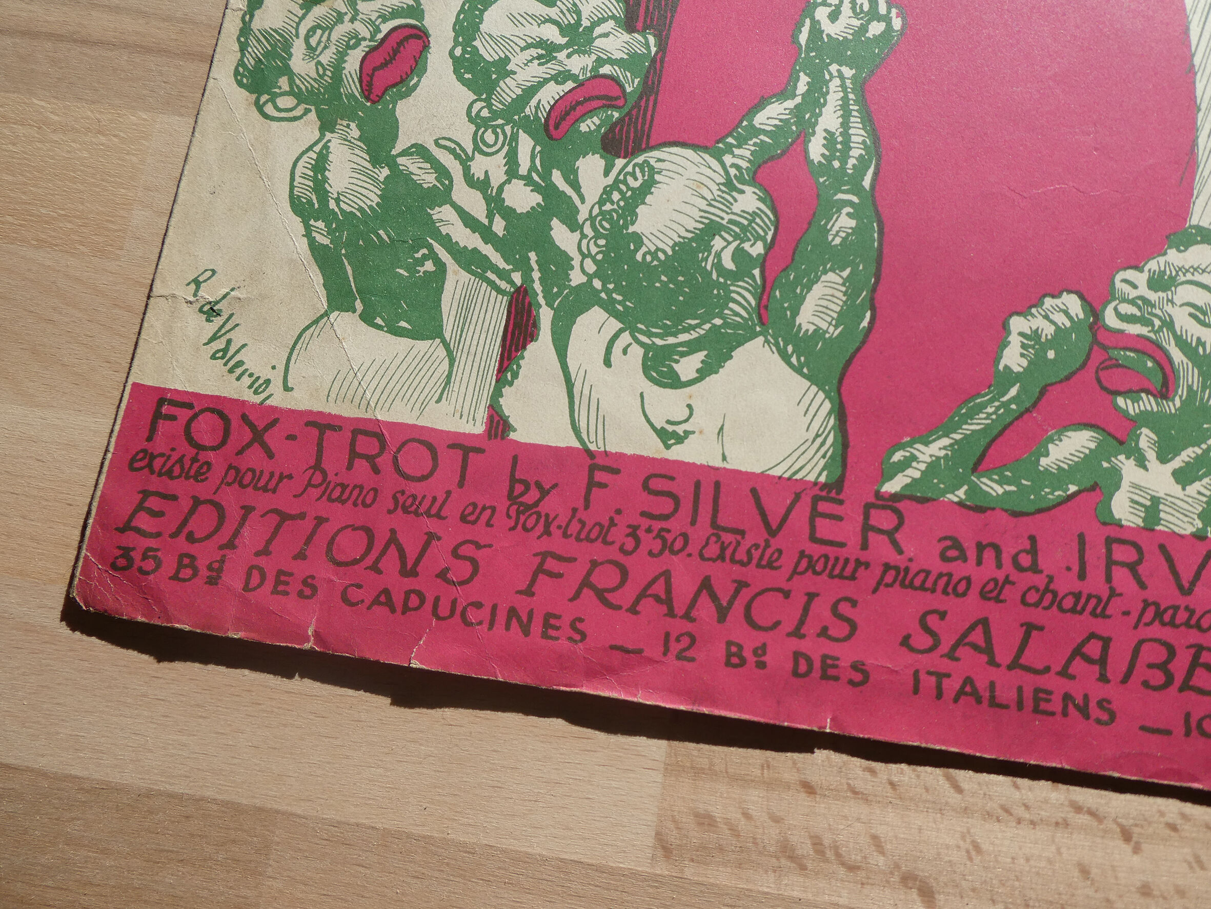 Old poster "Yes We have no bananas" - Ed. F. Salabert Paris