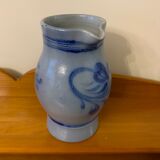 Enameled stoneware pitcher