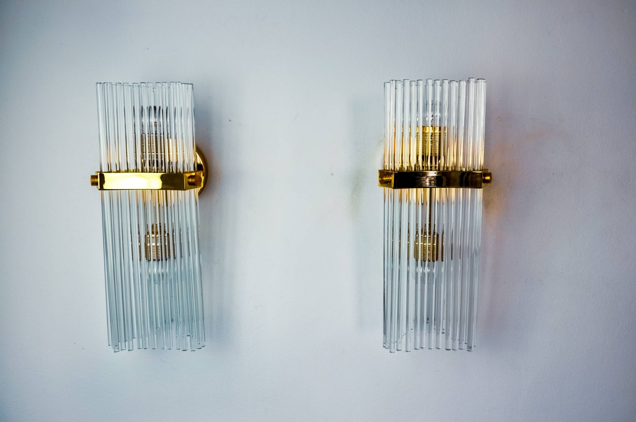 Paire d'appliques de la maison Sciolari pour Lightolier, Italie 1970