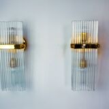 Pair of wall lights from Sciolari for Lightolier, Italy, 1970