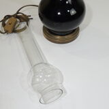 Old Blue/vintage opaline petrol lamp