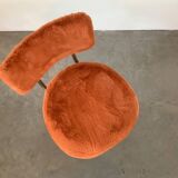 Orange furry chair 60