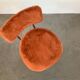 Chaise moumoute orange 60