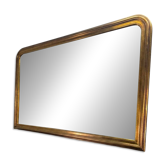 Miroir style Louis Philippe doré milieu XXème miroir biseauté