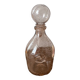 Carafe en verre bullé rose Biot vintage années 60