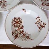 4 assiettes creuses vintage de Sarreguemines modèle Danois 210429