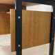 Vintage oak and black wood desk from the 60s