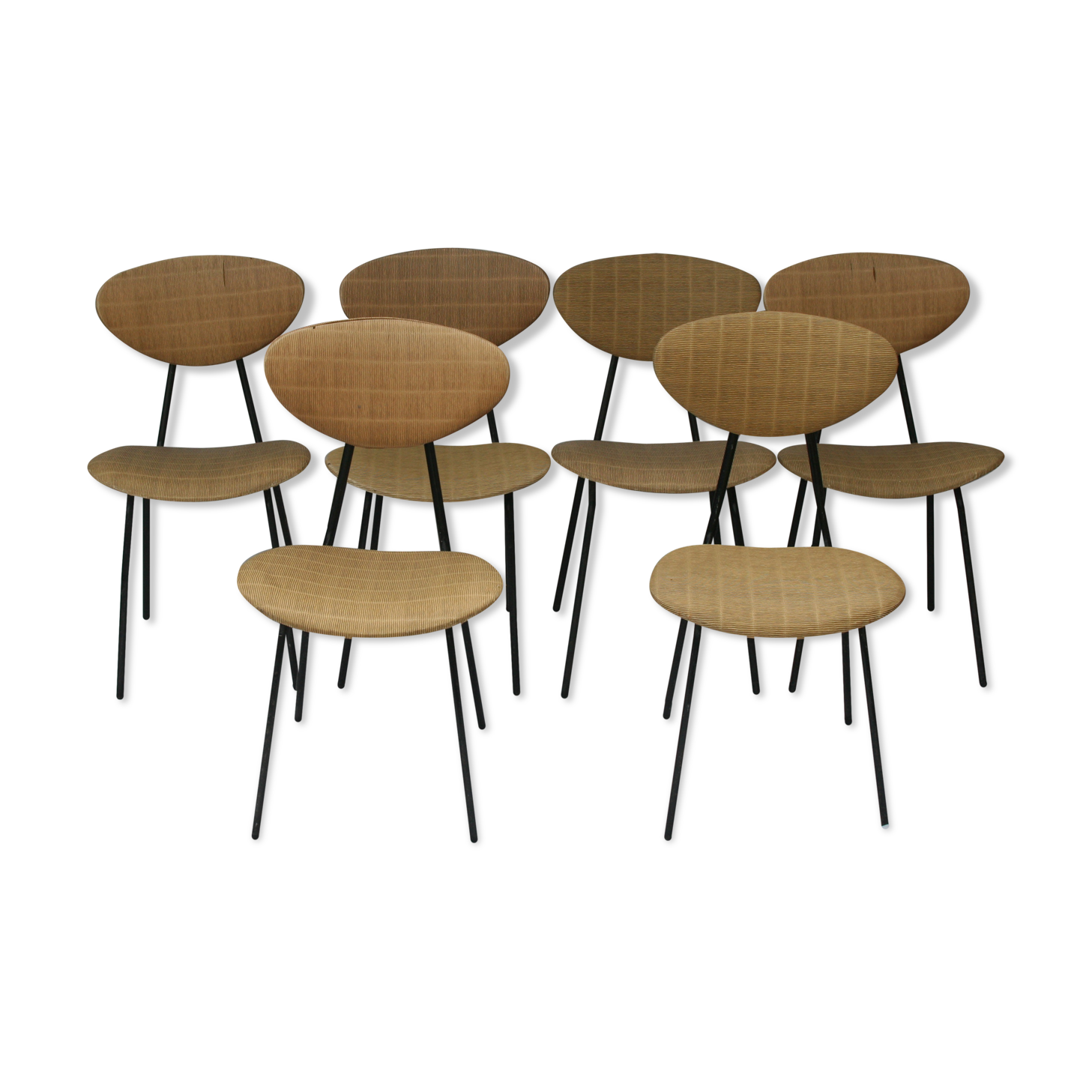 Lot of 6 chairs, 70s