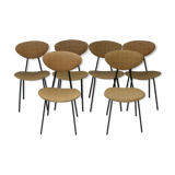 Lot de 6 chaises des année 70