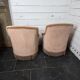 Pair of toad armchairs