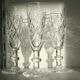 Suite of 3 St. louis cut Crystal champagne flutes