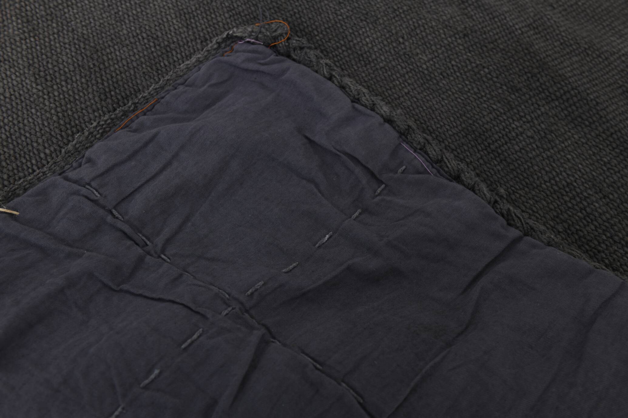 Anthracite Grey Large Area Soft Kilim Rug For Bedroom, 147x205 Cm