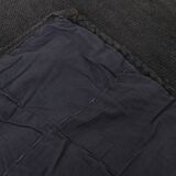 Anthracite Grey Large Area Soft Kilim Rug For Bedroom, 147x205 Cm