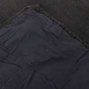 Tapis Kilim doux anthracite gris grande surface pour chambre, 147x205 cm