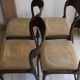Série de 4 chaises traineau Baumann