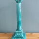 Niderviller emerald green column candle holder