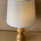 Lampe à poser en bois tourné