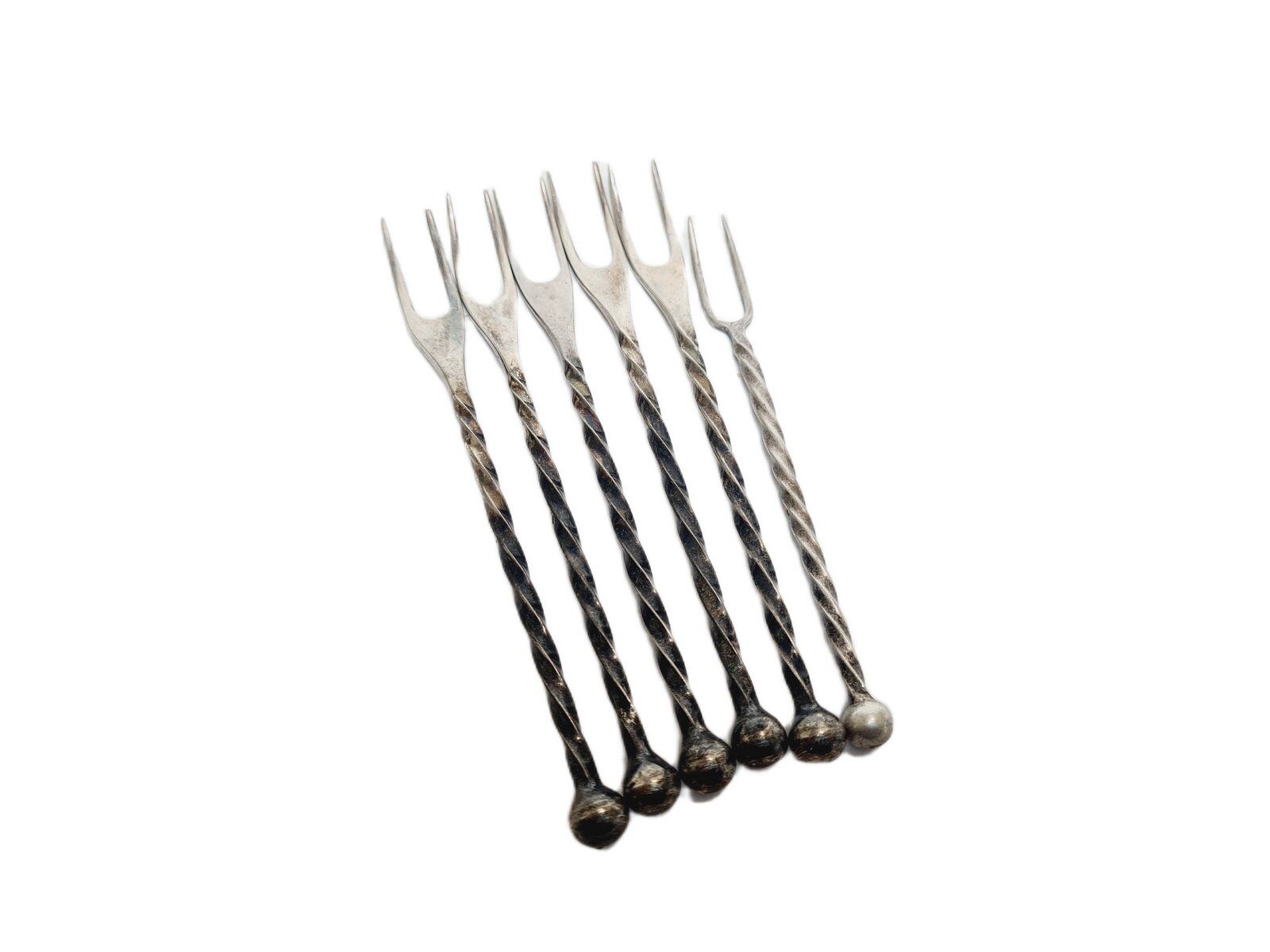 6 fourchettes à hareng postmodernes de WMF, Allemagne, années 1950