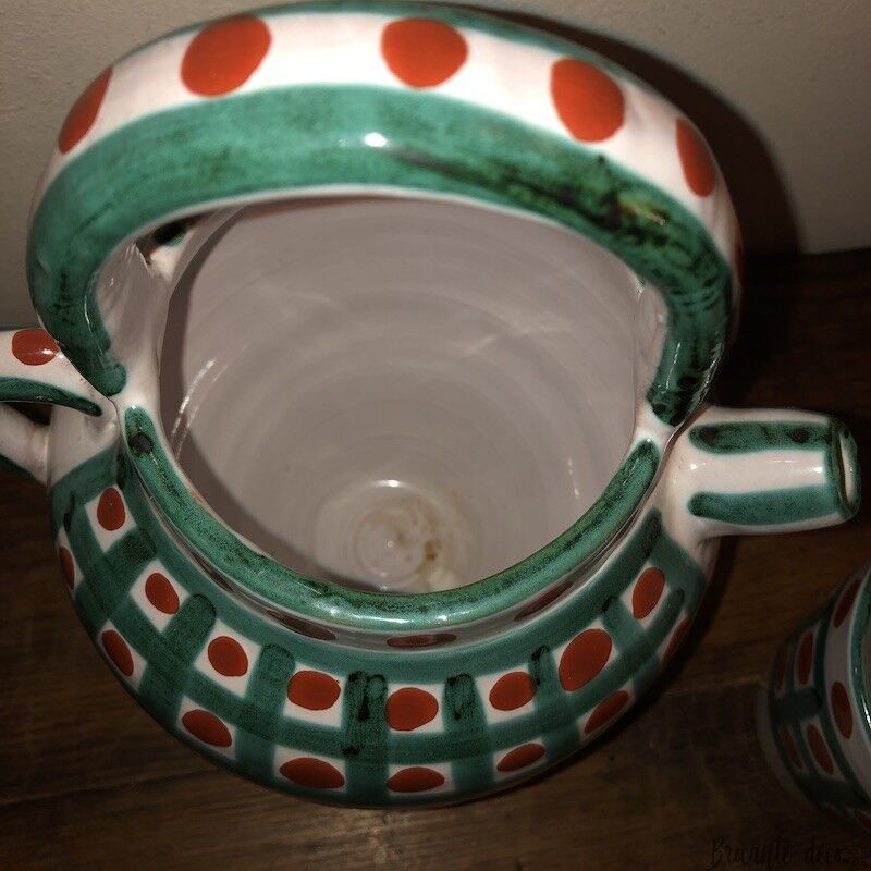 Vintage Vallauris service signed A.Fazio