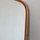 Mid-Century Gold & Red Mirror, 1960s