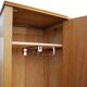 Asymmetric wooden cabinet