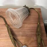 Antique pair of Art Deco wall sconces