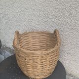 Basket, old Dame Jeanne basket, vintage and artisanal