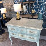 Patinated Louis XV style chest of drawers