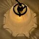 Holophane glass pendant light